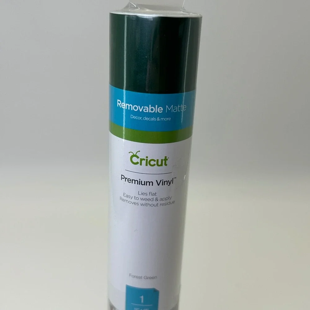 Cricut Premium Vinyl Removable Matte Forest Green 12x48 One Sheet Decal Decor